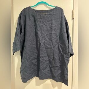 Casual Gray Tunic Top